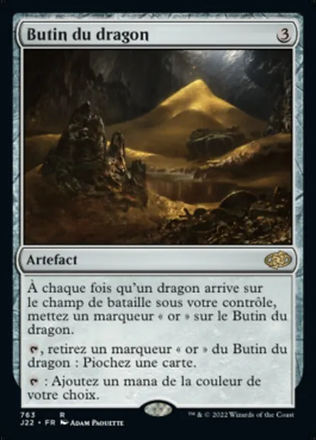 Butin du dragon, carte Magic J22 763 — extension Jumpstart 2022