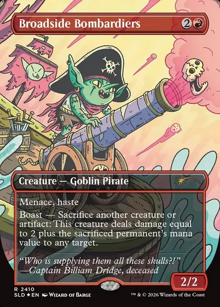 Bombardiers latéraux, carte Magic SLD 2410 — extension Secret Lair Drop