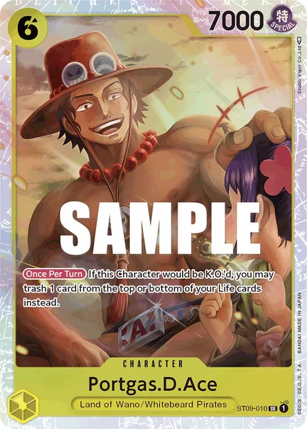 Portgas D. Ace, carte One Piece ST09-010 — extension Yamato