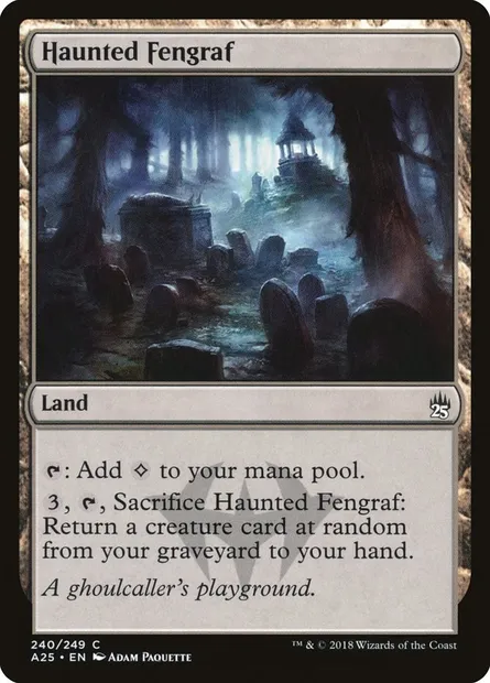 Haunted Fengraf, Magic card A25 240 — Masters 25 set