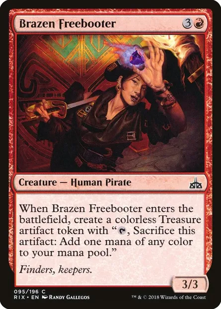 Brazen Freebooter, Magic card RIX 95 — Rivals of Ixalan set