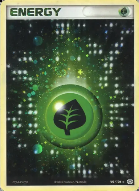 Énergie Plante, carte Pokémon EM 101 — extension EX Émeraude