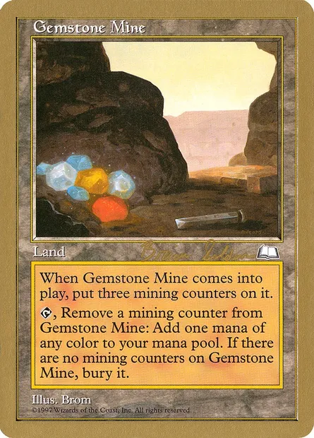 Mine de gemmes, carte Magic WC98 bs164 — extension World Championship Decks 1998