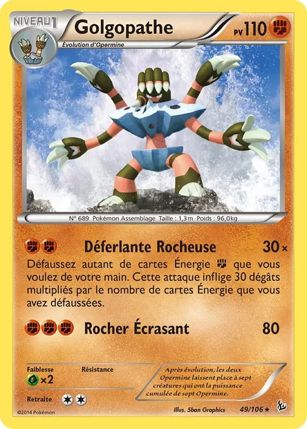 Golgopathe, carte Pokémon FLF 49 — extension Étincelles