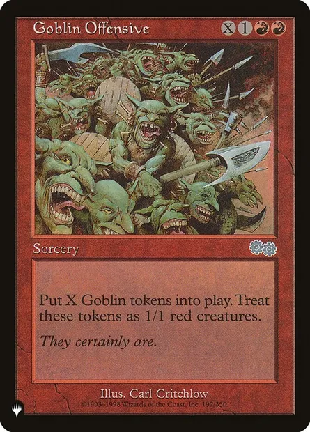 Goblin Offensive, Magic card PLST USG-192 — The List set