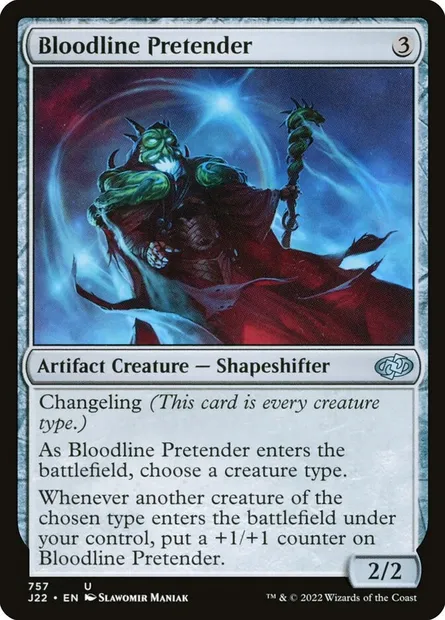 Bloodline Pretender, Magic card J22 757 — Jumpstart 2022 set