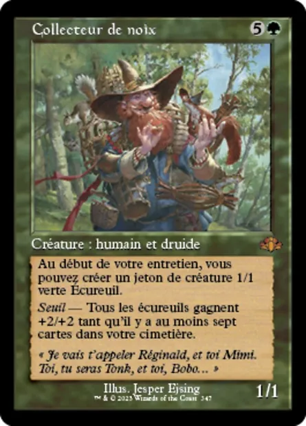 Collecteur de noix, carte Magic DMR 347 — extension Dominaria Remastered