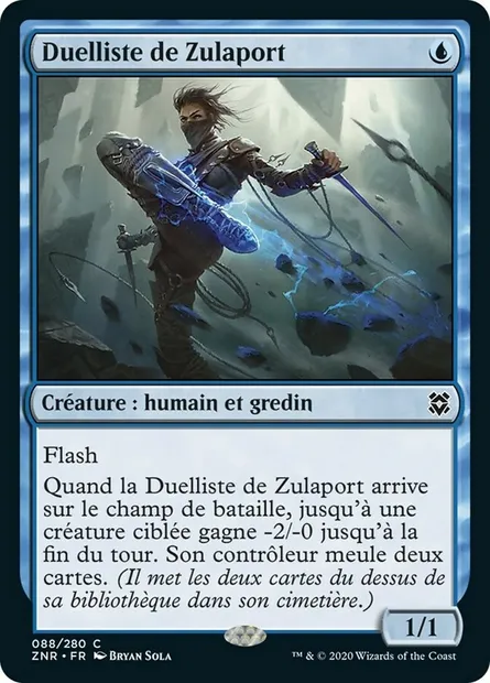 Duelliste de Zulaport, carte Magic ZNR 88 — extension Renaissance de Zendikar