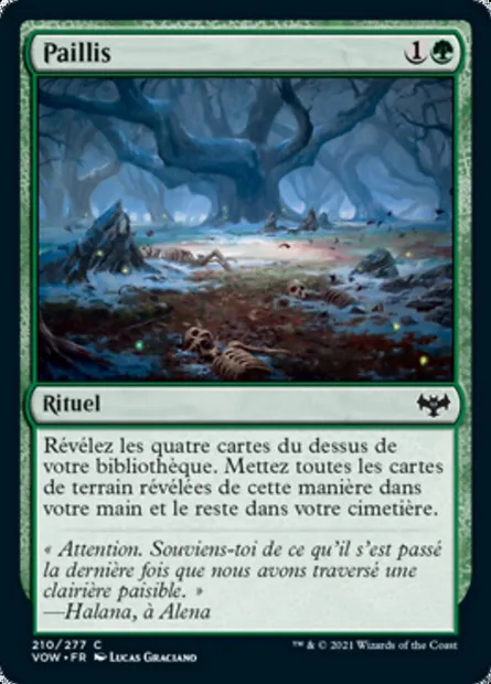 Paillis, carte Magic VOW 210 — extension Innistrad : noce écarlate