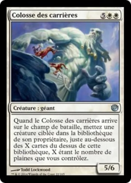Colosse des carrières, carte Magic JOU 22 — extension Incursion dans Nyx