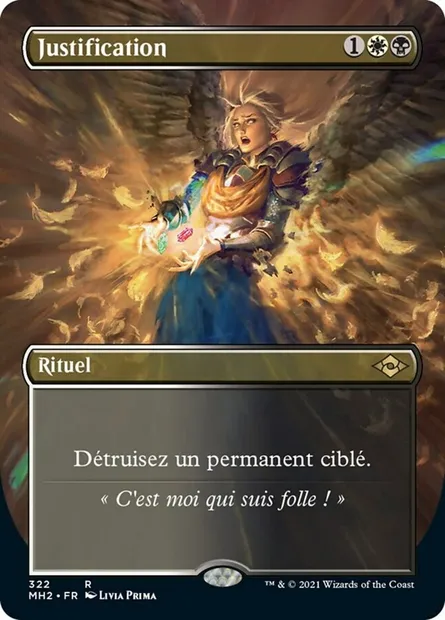 Justification, carte Magic MH2 322 — extension Horizons du Modern 2