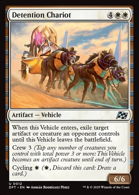 Detention Chariot, Magic card DFT 12 — Aetherdrift set