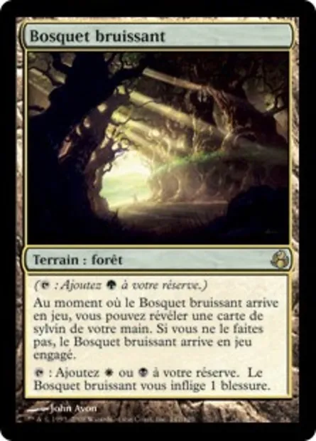 Bosquet bruissant, carte Magic MOR 147 — extension Leveciel