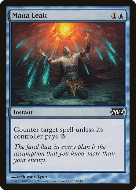 Mana Leak, Magic card M12 63 — Magic 2012 set