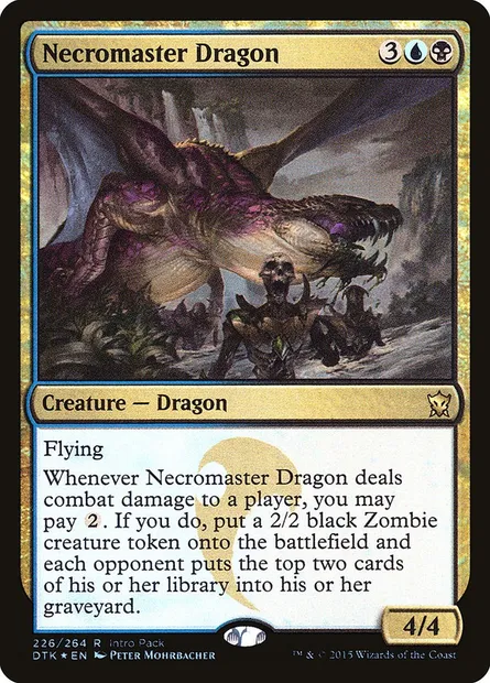 Necromaster Dragon, Magic card PDTK 226 — Dragons of Tarkir Promos set