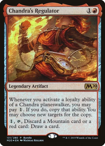 Régulateur de Chandra, carte Magic PM20 131 — extension Core Set 2020 Promos