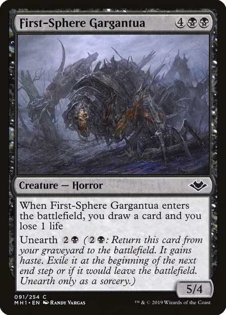 First-Sphere Gargantua, Magic card MH1 91 — Modern Horizons set