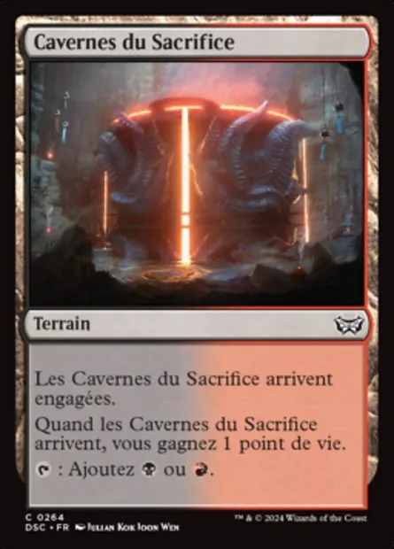 Cavernes du Sacrifice, carte Magic DSC 264 — extension Duskmourn: House of Horror Commander