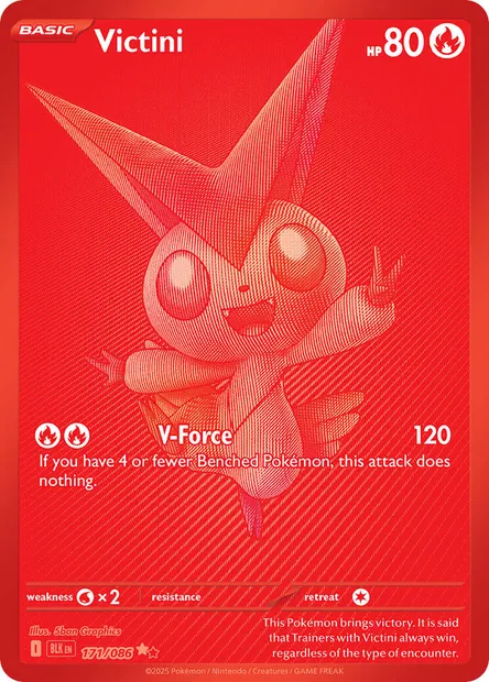 Victini, Pokémon card BLK 171 — Black Bolt set