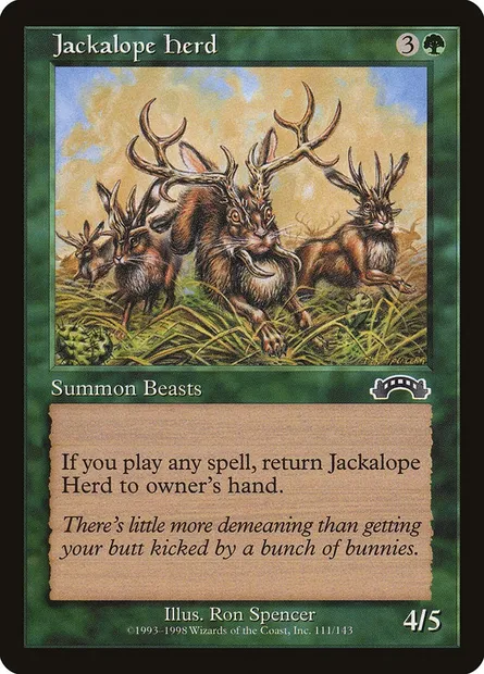 Jackalope Herd, Magic card EXO 111 — Exodus set