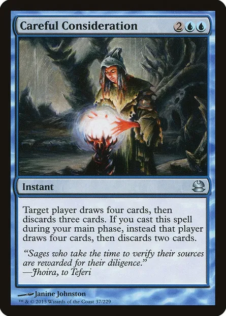 Careful Consideration, Magic card MMA 37 — Modern Masters set