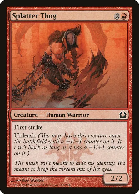 Splatter Thug, Magic card RTR 105 — Return to Ravnica set