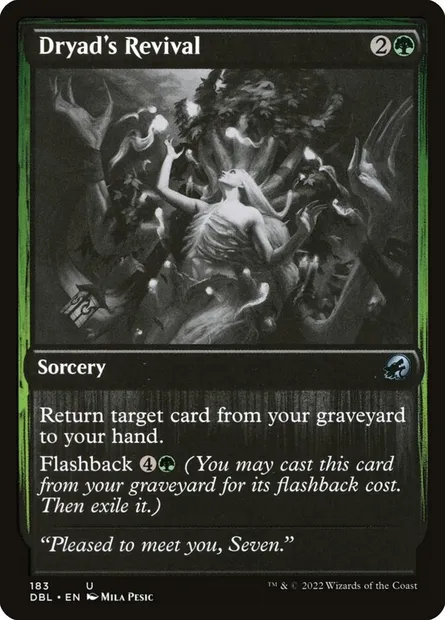 Dryad's Revival, Magic card DBL 183 — Innistrad: Double Feature set