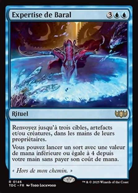 Expertise de Baral, carte Magic TDC 146 — extension Tarkir: Dragonstorm Commander