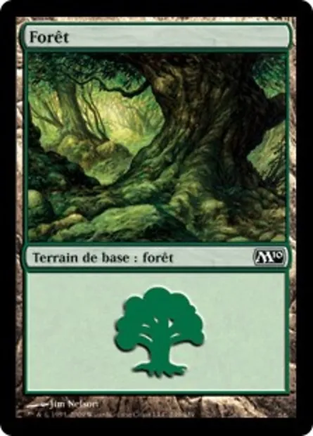 Forêt, carte Magic M10 249 — extension Magic 2010