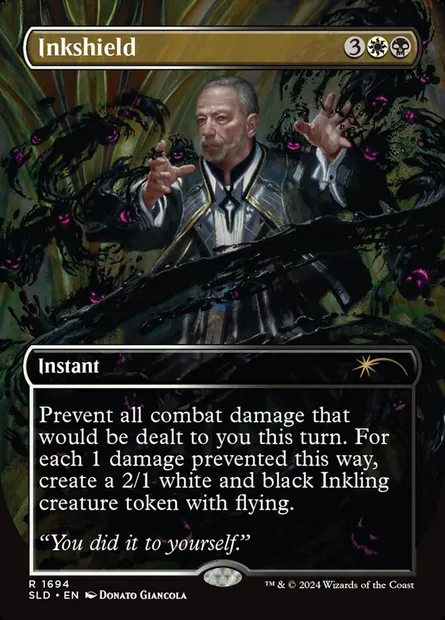 Bouclier d'encre, carte Magic SLD 1694 — extension Secret Lair Drop