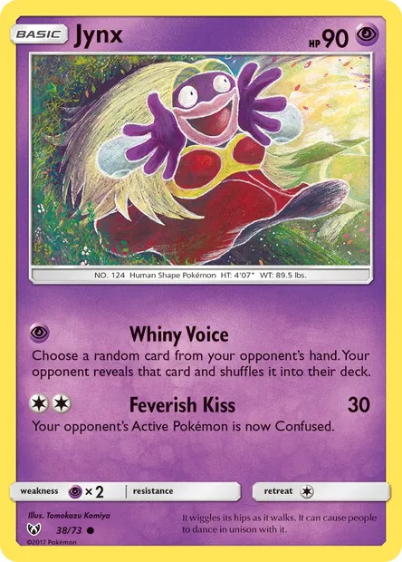 Jynx, Pokémon card SLG 38 — Shining Legends set