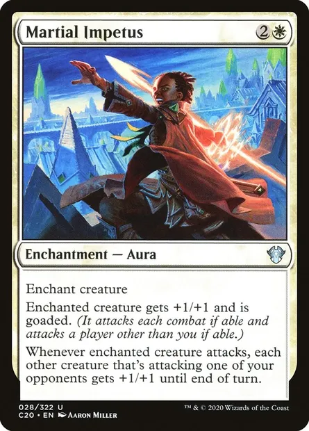 Martial Impetus, Magic card C20 28 — Commander 2020 set