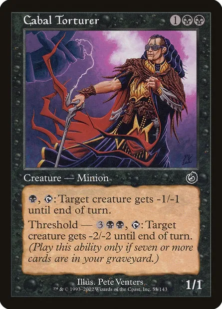 Cabal Torturer, Magic card TOR 53 — Torment set