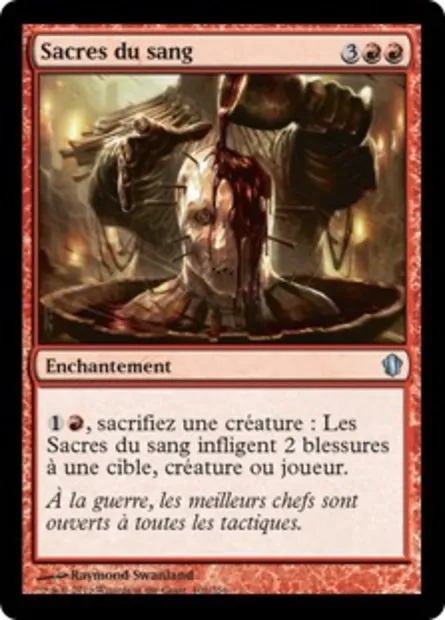Sacres du sang, carte Magic C13 101 — extension Commander 2013