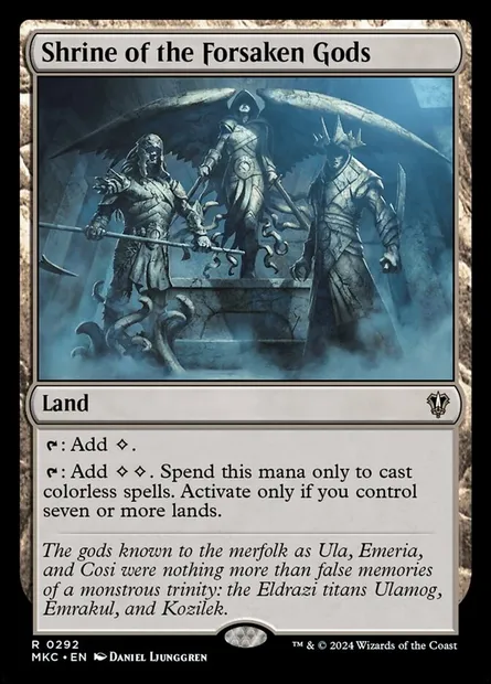 Shrine of the Forsaken Gods, Magic card MKC 292 — Murders at Karlov Manor Commander set