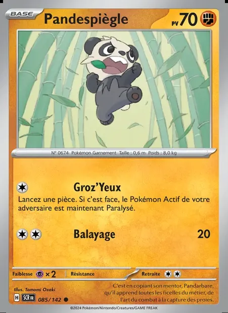 Pandespiègle, carte Pokémon SCR 085 — extension Couronne Stellaire