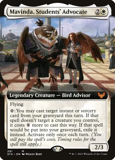 Mavinda, Students' Advocate, Magic card STX 291 — Strixhaven: School of Mages set