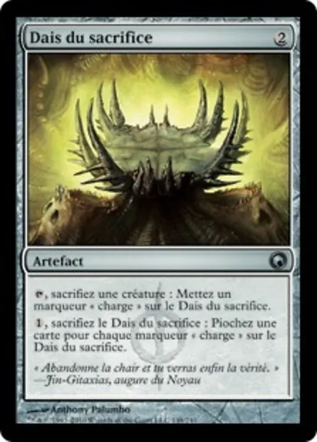 Dais du sacrifice, carte Magic SOM 148 — extension Cicatrices de Mirrodin