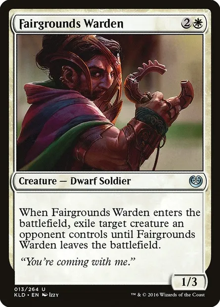 Fairgrounds Warden, Magic card KLD 13 — Kaladesh set