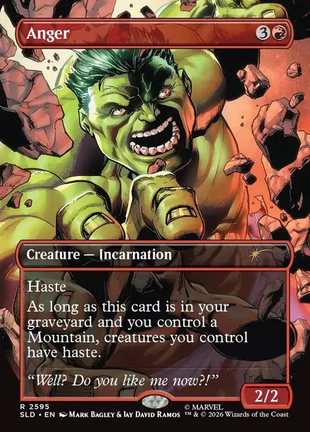 Anger, Magic card SLD 2595 — Secret Lair Drop set