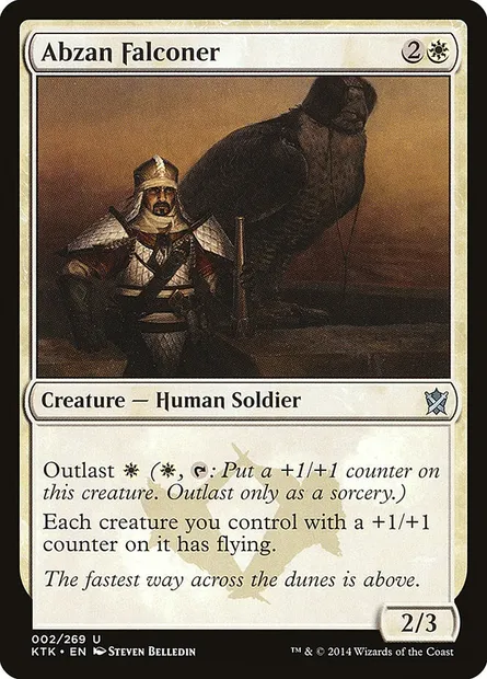 Abzan Falconer, Magic card KTK 2 — Khans of Tarkir set