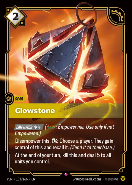 Glowstone, carte Riftbound VEN 133 — extension Vendetta