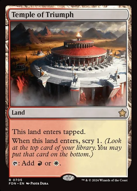 Temple du triomphe, carte Magic FDN 705 — extension Foundations