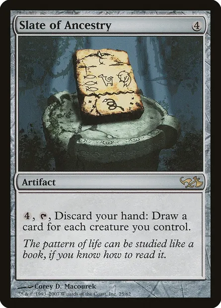 Slate of Ancestry, Magic card DD1 25 — Duel Decks: Elves vs. Goblins set