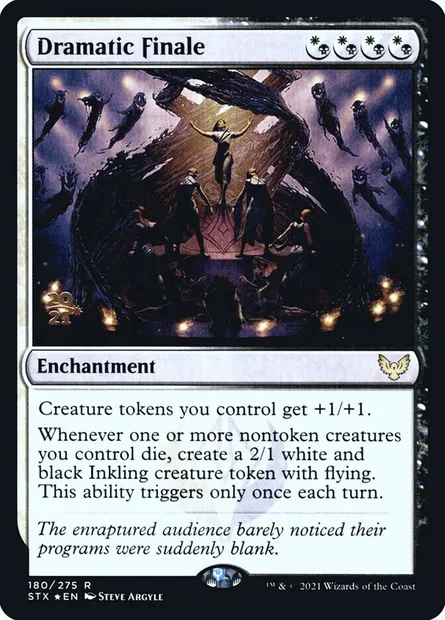 Final dramatique, carte Magic PSTX 180s — extension Strixhaven: School of Mages Promos