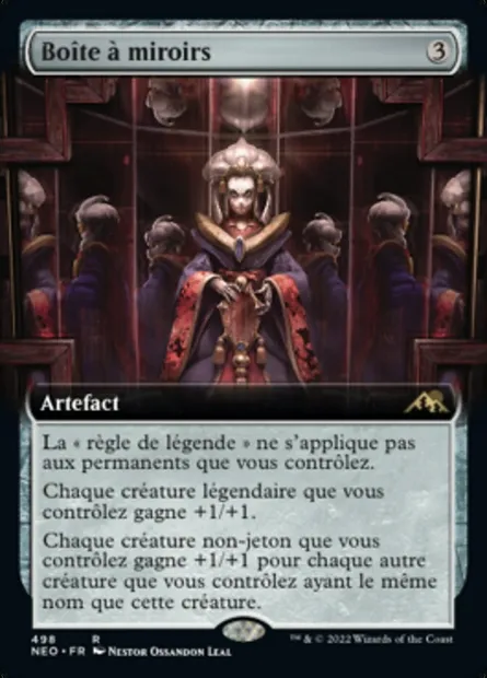 Boîte à miroirs, carte Magic NEO 498 — extension Kamigawa: La Dynastie Néon