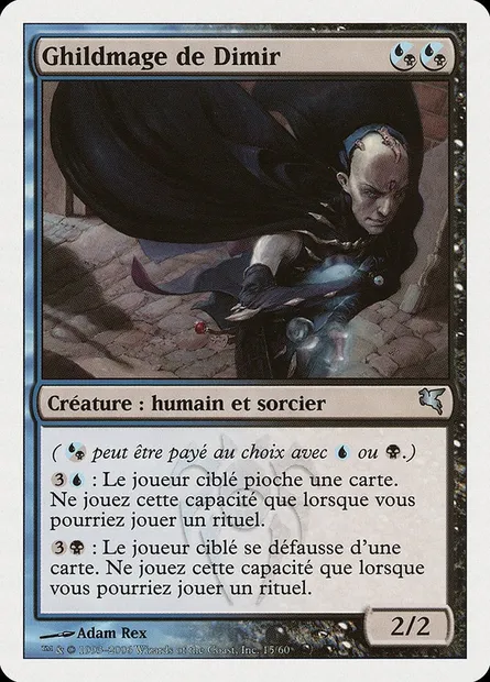 Ghildmage de Dimir, carte Magic PSAL H15 — extension Salvat 2005