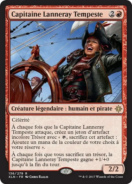 Capitaine Lanneray Tempeste, carte Magic XLN 136 — extension Ixalan