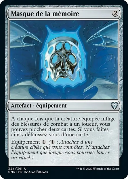 Masque de la mémoire, carte Magic CMR 324 — extension Commander Legends