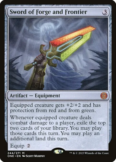 Sword of Forge and Frontier, Magic card ONE 244 — Phyrexia: All Will Be One set